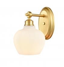 Innovations Lighting 438-1W-SG-G4381-LED - Amina - 1 Light - 7 inch - Satin Gold - Bath Vanity Light