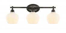 Innovations Lighting 438-3W-BK-G4381-LED - Amina - 3 Light - 27 inch - Matte Black - Bath Vanity Light