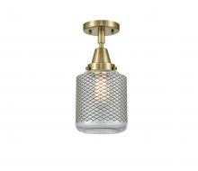 Innovations Lighting 447-1C-AB-G262-LED - Stanton - 1 Light - 6 inch - Antique Brass - Semi-Flush Mount