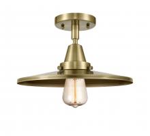 Innovations Lighting 447-1C-AB-MFR-AB-12-LED - Appalachian - 1 Light - 12 inch - Antique Brass - Semi-Flush Mount