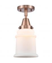 Innovations Lighting 447-1C-AC-G181-LED - Canton - 1 Light - 6 inch - Antique Copper - Semi-Flush Mount