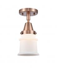 Innovations Lighting 447-1C-AC-G181S-LED - Canton - 1 Light - 6 inch - Antique Copper - Semi-Flush Mount