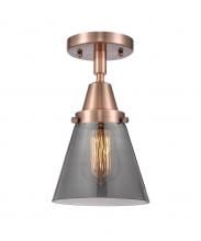 Innovations Lighting 447-1C-AC-G63-LED - Cone - 1 Light - 6 inch - Antique Copper - Semi-Flush Mount