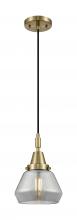 Innovations Lighting 447-1P-AB-G173 - Fulton - 1 Light - 7 inch - Antique Brass - Mini Pendant