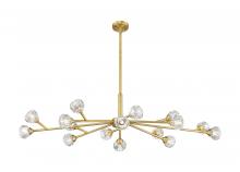 Innovations Lighting 465-16I-BB-G465-CL - Aurora - 16 Light - 48 inch - Brushed Brass - Chandelier