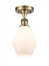 Innovations Lighting 516-1C-AB-G651-6-LED - Cindyrella - 1 Light - 6 inch - Antique Brass - Semi-Flush Mount