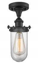 Innovations Lighting 516-1C-BK-CE231-CL-LED - Kingsbury - 1 Light - 4 inch - Matte Black - Semi-Flush Mount