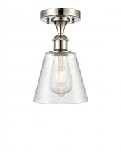 Innovations Lighting 516-1C-PN-G454 - Caton - 1 Light - 5 inch - Polished Nickel - Semi-Flush Mount