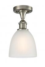 Innovations Lighting 516-1C-SN-G381-LED - Castile - 1 Light - 6 inch - Brushed Satin Nickel - Semi-Flush Mount