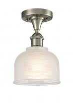 Innovations Lighting 516-1C-SN-G411-LED - Dayton - 1 Light - 6 inch - Brushed Satin Nickel - Semi-Flush Mount