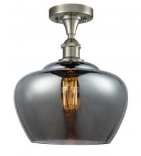 Innovations Lighting 516-1C-SN-G93-L-LED - Fenton - 1 Light - 11 inch - Brushed Satin Nickel - Semi-Flush Mount