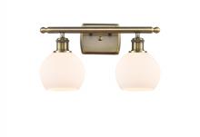 Innovations Lighting 516-2W-AB-G121-6-LED - Athens - 2 Light - 16 inch - Antique Brass - Bath Vanity Light