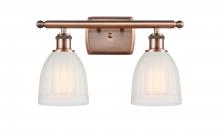 Innovations Lighting 516-2W-AC-G441-LED - Brookfield - 2 Light - 16 inch - Antique Copper - Bath Vanity Light