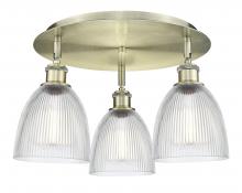 Innovations Lighting 516-3C-AB-G382 - Castile - 3 Light - 18 inch - Antique Brass - Semi-Flush Mount