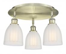 Innovations Lighting 516-3C-AB-G441 - Brookfield - 3 Light - 18 inch - Antique Brass - Semi-Flush Mount