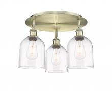 Innovations Lighting 516-3C-AB-G558-6CL - Bella - 3 Light - 17 inch - Antique Brass - Semi-Flush Mount