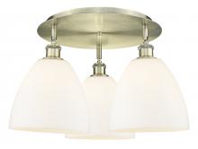 Innovations Lighting 516-3C-AB-GBD-91 - Bristol - 3 Light - 21 inch - Antique Brass - Semi-Flush Mount