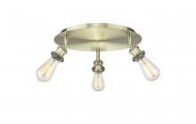 Innovations Lighting 516-3C-AB - Ballston - 3 Light - 12 inch - Antique Brass - Semi-Flush Mount
