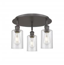 Innovations Lighting 516-3C-OB-G804 - Clymer - 3 Light - 16 inch - Oil Rubbed Bronze - Semi-Flush Mount