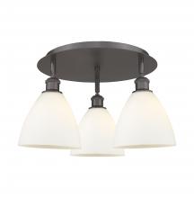 Innovations Lighting 516-3C-OB-GBD-751 - Bristol - 3 Light - 19 inch - Oil Rubbed Bronze - Semi-Flush Mount