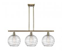 Innovations Lighting 516-3I-AB-G1213-10 - Athens Deco Swirl - 3 Light - 37 inch - Antique Brass - Stem hung - Island Light