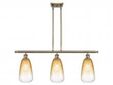 Innovations Lighting 516-3I-AB-G480-6AM - Brookhaven Almond - 3 Light - 36 inch - Antique Brass - Stem Hung - Island Light