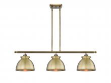 Innovations Lighting 516-3I-AB-M14-AB - Adirondack - 3 Light - 36 inch - Antique Brass - Stem hung - Island Light