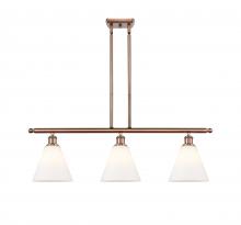 Innovations Lighting 516-3I-AC-GBC-81-LED - Berkshire - 3 Light - 36 inch - Antique Copper - Stem hung - Island Light