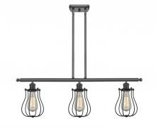 Innovations Lighting 516-3I-BK-CE513-BK-LED - Muselet - 3 Light - 36 inch - Matte Black - Stem hung - Island Light