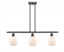 Innovations Lighting 516-3I-BK-G81-LED - Eaton - 3 Light - 36 inch - Matte Black - Stem hung - Island Light