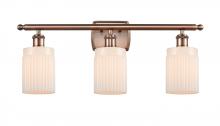 Innovations Lighting 516-3W-AC-G341 - Hadley - 3 Light - 25 inch - Antique Copper - Bath Vanity Light