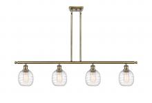 Innovations Lighting 516-4I-AB-G1013 - Belfast - 4 Light - 48 inch - Antique Brass - Stem hung - Island Light