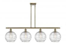 Innovations Lighting 516-4I-AB-G1213-10 - Athens Deco Swirl - 4 Light - 48 inch - Antique Brass - Stem hung - Island Light