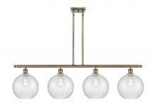 Innovations Lighting 516-4I-AB-G125-10 - Athens - 4 Light - 48 inch - Antique Brass - Stem Hung - Island Light