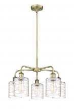 Innovations Lighting 516-5CR-AB-G1113 - Cobbleskill - 5 Light - 23 inch - Antique Brass - Chandelier