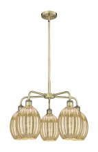 Innovations Lighting 516-5CR-AB-G459-6ME - Preston Bulb - 5 Light - 25 inch - Antique Brass - Stem hung - Chandelier
