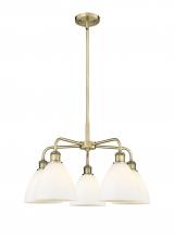 Innovations Lighting 516-5CR-AB-GBD-751 - Bristol - 5 Light - 26 inch - Antique Brass - Chandelier