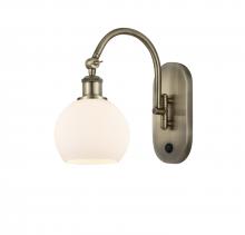 Innovations Lighting 518-1W-AB-G121-6-LED - Athens - 1 Light - 6 inch - Antique Brass - Adjustable Swing Arm