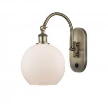 Innovations Lighting 518-1W-AB-G121-8-LED - Athens - 1 Light - 8 inch - Antique Brass - Adjustable Swing Arm