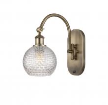 Innovations Lighting 518-1W-AB-G122C-6CL - Athens - 1 Light - 6 inch - Antique Brass - Adjustable Swing Arm