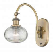 Innovations Lighting 518-1W-BB-G555-6CL - Ithaca - 1 Light - 6 inch - Brushed Brass - Adjustable Swing Arm