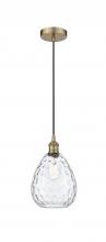 Innovations Lighting 616-1P-AB-G372-LED - Waverly - 1 Light - 8 inch - Antique Brass - Cord hung - Mini Pendant