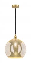 Innovations Lighting 616-1P-SG-G128-14 - Athens - 1 Light - 14 inch - Satin Gold - Cord hung - Pendant