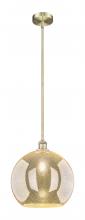 Innovations Lighting 616-1S-AB-G128-14 - Athens - 1 Light - 14 inch - Antique Brass - Stem hung - Pendant
