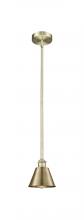 Innovations Lighting 616-1S-AB-M8-LED - Smithfield - 1 Light - 7 inch - Antique Brass - Stem hung - Mini Pendant