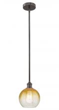 Innovations Lighting 616-1S-OB-G483-8AM - Brookhaven Globe - 1 Light - 8 inch - Oil Rubbed Bronze - Stem hung - Mini Pendant
