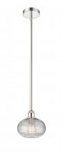 Innovations Lighting 616-1S-PN-G555-8CL - Ithaca - 1 Light - 8 inch - Polished Nickel - Stem hung - Mini Pendant