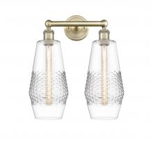 Innovations Lighting 616-2W-AB-G682-7 - Windham - 2 Light - 16 inch - Antique Brass - Bath Vanity Light