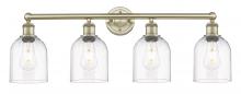 Innovations Lighting 616-4W-AB-G558-6CL - Bella - 4 Light - 33 inch - Antique Brass - Bath Vanity Light