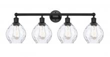 Innovations Lighting 616-4W-BK-G362 - Waverly - 4 Light - 33 inch - Matte Black - Bath Vanity Light